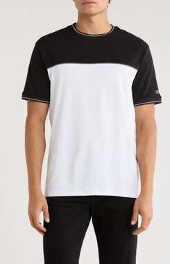 NWT DKNY Sportswear Black White Jupiter Colorblock T-Shirt Men's Size Medium